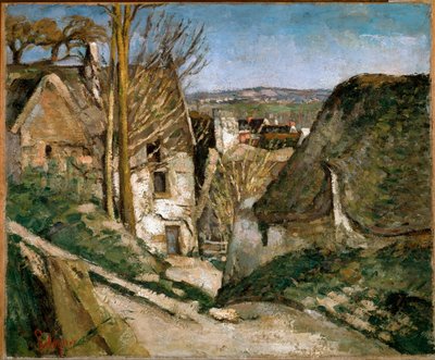 A casa do homem enforcado (óleo sobre tela de Paul Cézanne