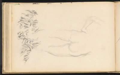 Um nu e folhagem de Paul Cézanne