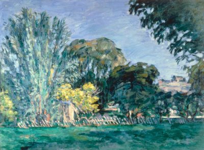 Árvores em Jas de Bouffan de Paul Cézanne