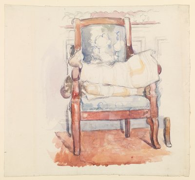 Poltrona, c.1885-90 por volta de de Paul Cézanne