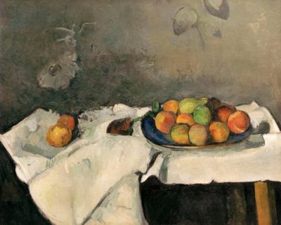 Prato de pêssegos de Paul Cézanne