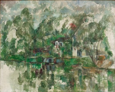 À beira da água de Paul Cézanne