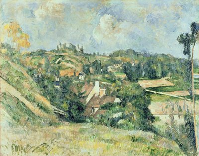 Auvers-sur-Oise, visto do Val Harme, 1879-82 de Paul Cézanne