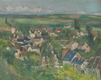 Auvers, Vista panorâmica de Paul Cézanne
