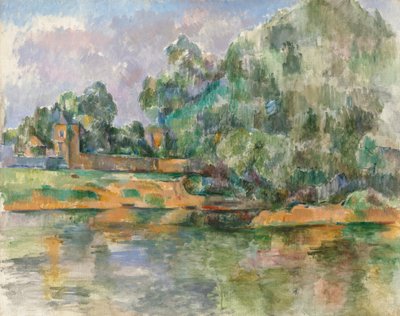 Margens do Sena em Médan, c. 18851890. de Paul Cézanne