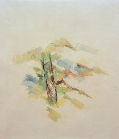 estudo árvore de Paul Cézanne