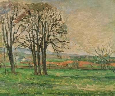 As árvores nuas de Jas de Bouffan. 1885-86 de Paul Cézanne