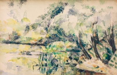 Água do pântano (perto de Melun) de Paul Cézanne