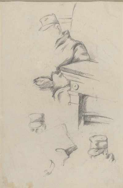 Pai do Artista [verso], c. 18651870. de Paul Cézanne