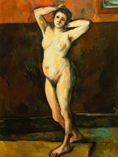 Mulher nua em pé de Paul Cézanne