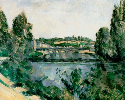 Francês: Le Pont et le déversoir à Pontoise A ponte e a barragem de Pontoise (Le Pont et le déversoir à Pontoise) de Paul Cézanne