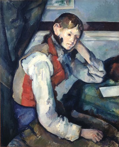 Alemão: Le Garçon au gilet rouge O Rapaz do Colete Vermelho de Paul Cézanne