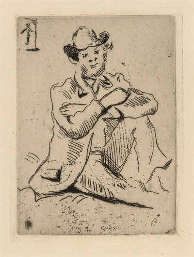 Guillaumin com o Enforcado de Paul Cézanne