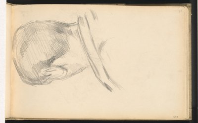 Cabeça de um menino visto de trás de Paul Cézanne
