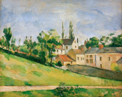 A estrada ascendente - a estrada ascendente de Paul Cézanne