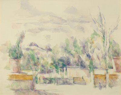 O terraço do jardim de Lauves de Paul Cézanne