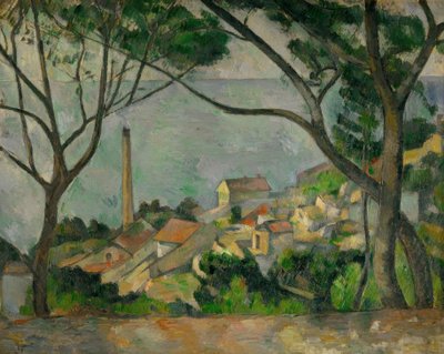 O mar em Estaque de Paul Cézanne