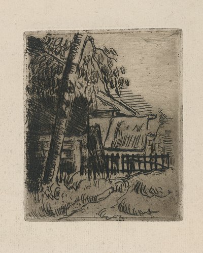 Paisagem em Auvers de Paul Cézanne