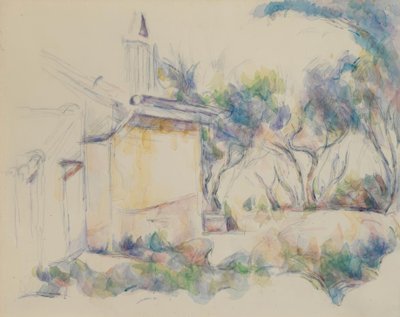 O galpão de Jourdan de Paul Cézanne