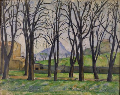 Os castanheiros de Jas de Bouffan no inverno de Paul Cézanne