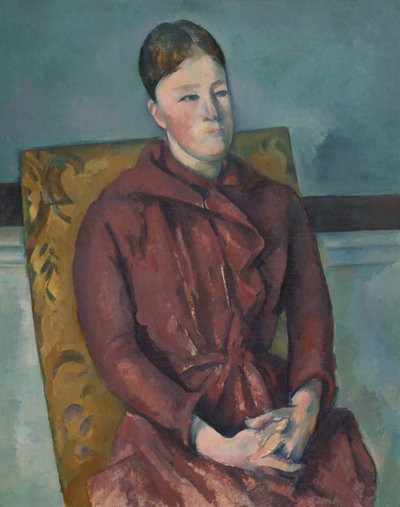 Madame Cezanne numa cadeira amarela de Paul Cézanne