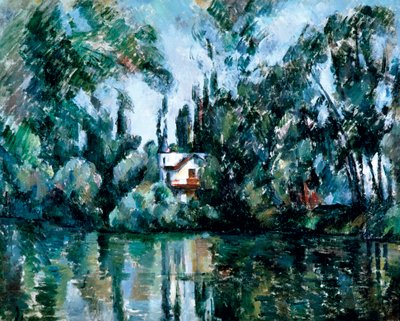 Casa nas margens do Marne (Île Machefer em Saint-Maur-des-Fossés) de Paul Cézanne
