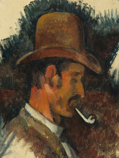 homem com cachimbo de Paul Cézanne