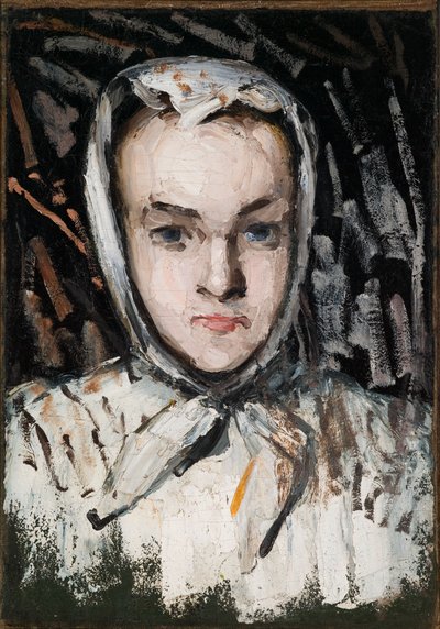 Marie Cézanne, a irmã do artista (reto), a mãe do artista (verso) de Paul Cézanne