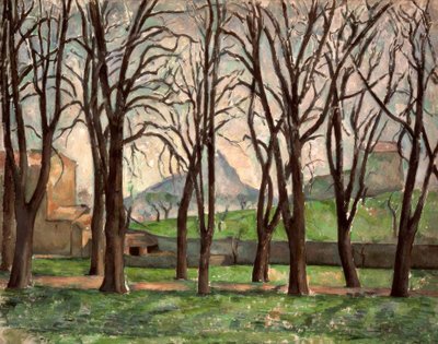 Castanhas de Jas de Bouffan no inverno de Paul Cézanne