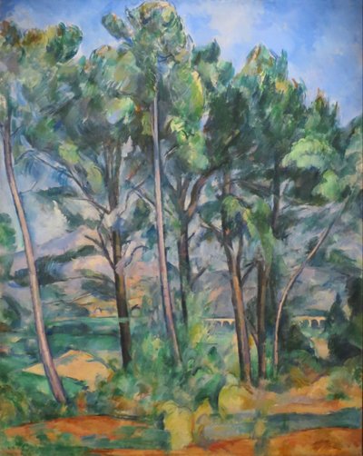 Montanha Sainte-Victoire e viaduto de Valcros de Paul Cézanne