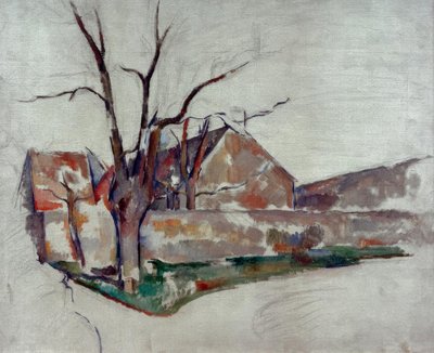 Paisagem de inverno de Paul Cézanne