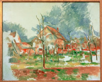 Paisagem de inverno - Giverny de Paul Cézanne