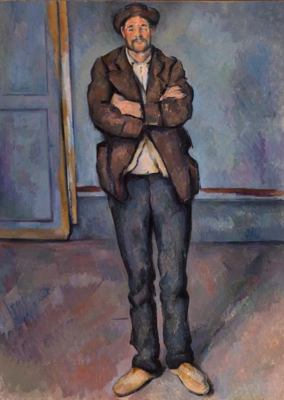 Camponês em pé com os braços cruzados de Paul Cézanne