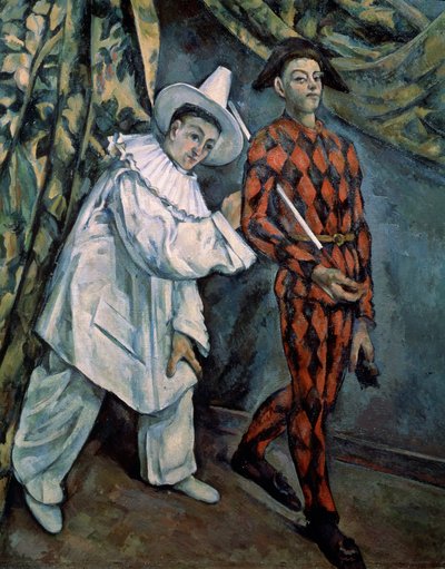 Mardi-Gras de Pierrot e de Harlequin, c1888. de Paul Cézanne