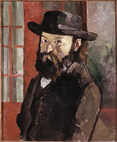Auto-retrato, c.1879-82 (óleo sobre tela) de Paul Cézanne