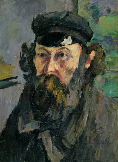 Auto-retrato em Casquette de Paul Cézanne