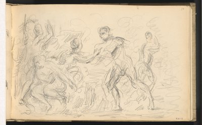Estudo para "O Julgamento de Paris" ou "O Pastor Amoroso" de Paul Cézanne