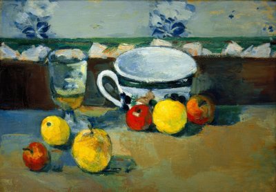 Taça, copo e frutas II de Paul Cézanne