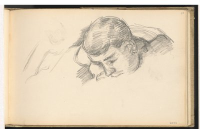 A leitura do filho do artista, c. 1887. de Paul Cézanne