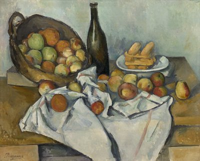 A cesta de maçãs, c.1893 de Paul Cézanne