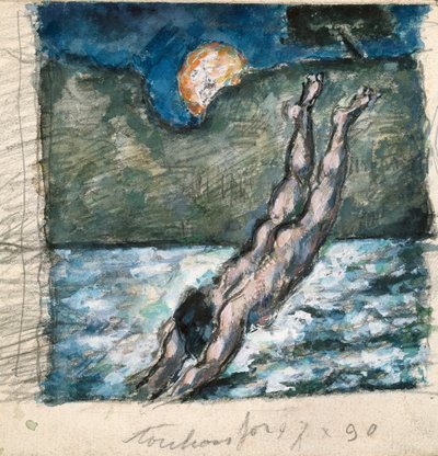 "O Mergulhador", 1867-70 de Paul Cézanne