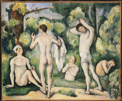 Os Cinco Banhistas, c.1880-82 de Paul Cézanne