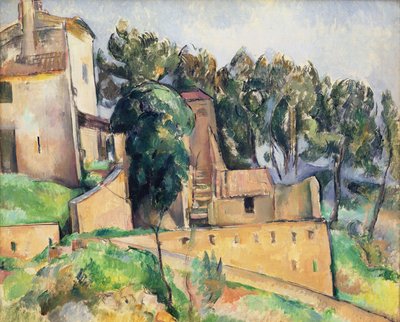 A casa em Bellevue, 1890-92 de Paul Cézanne