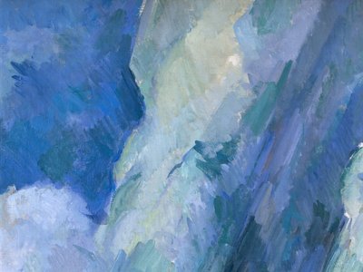 Os grandes banhistas, c.1900-06 óleo sobre tela detalhe de 2052 de Paul Cézanne