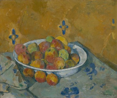 O Prato de Maçãs, c. 1877. de Paul Cézanne