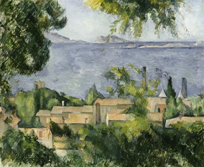 Os telhados de l "Estaque, 1883-85 de Paul Cézanne
