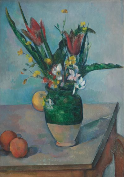 O vaso de túlipas de Paul Cézanne