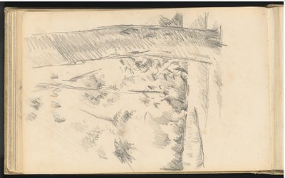 Árvores e arbustos de Paul Cézanne