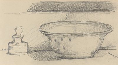 Lavatório e Frasco de Aroma [reto], 18771881. de Paul Cézanne