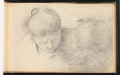 Mulher inclinada para a frente de Paul Cézanne